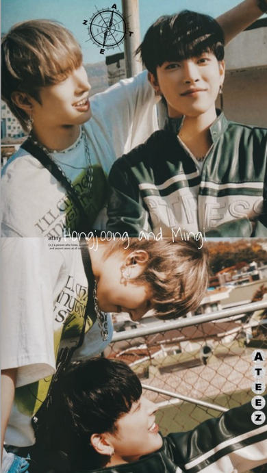 Mingi et Hongjoong d'ATEEZ